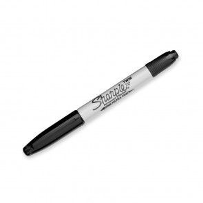 Sharpie Twin Tip Permanent Marker Black 12 Pack