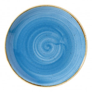 Churchill Stonecast Round Coupe Plates Cornflower Blue 165mm