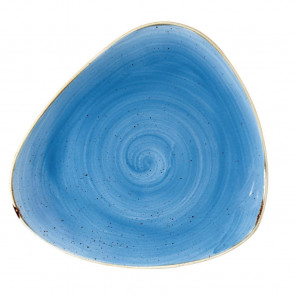 Churchill Stonecast Triangular Plates Cornflower Blue 265mm
