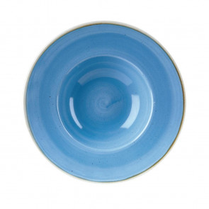 Churchill Stonecast Round Wide Rim Bowls Cornflower Blue 239mm