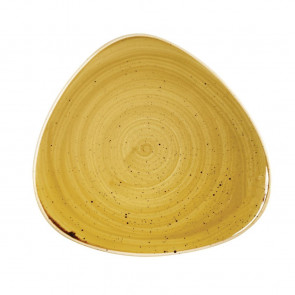 Churchill Stonecast Triangular Plates Mustard Seed Yellow 311mm