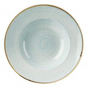 Churchill Stonecast Round Wide Rim Bowls Duck Egg Blue 280mm