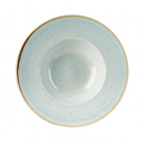 Churchill Stonecast Round Wide Rim Bowls Duck Egg Blue 240mm