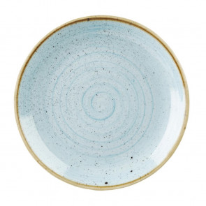Churchill Stonecast Round Coupe Plates Duck Egg Blue 260mm