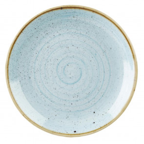 Churchill Stonecast Round Coupe Plates Duck Egg Blue 200mm