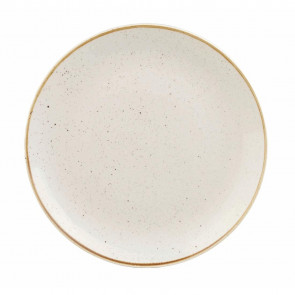 Churchill Stonecast Round Coupe Plates Barley White 200mm