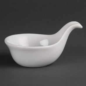Olympia Miniature Spoon Shape Dipping Bowls 83x 62mm