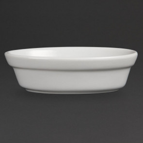 Olympia Whiteware Oval Pie Bowls 145mm