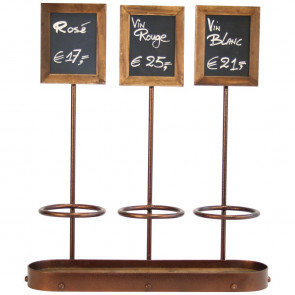 Securit Wine Bottle Display with Blackboards