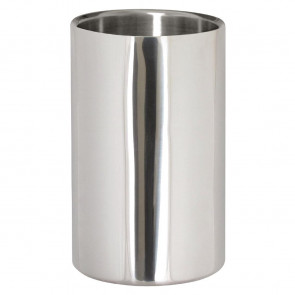 Wine Bottle Cooler Polished Steel