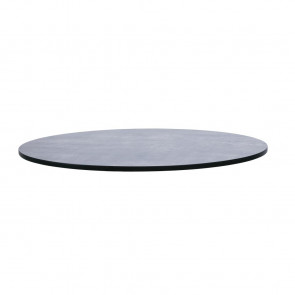 Compact Exterior 600mm Round 13mm thick Table Top (Concrete Dark)