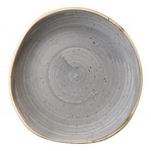 Churchill Stonecast Round Plates Peppercorn Grey 186mm