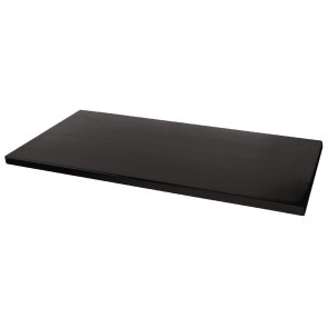 Werzalit Rectangular Table Top Black 1100mm