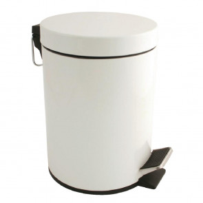 Bolero White Pedal Bin 5Ltr