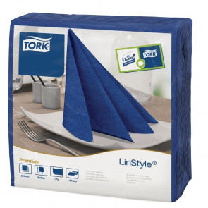 Tork Linstyle Dinner Napkin Midnight Blue 400mm