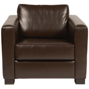 Faux Leather Armchair