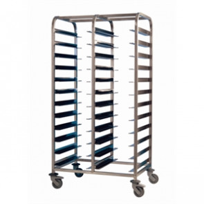 EAIS Stainless Steel Clearing Trolley 24 Shelves