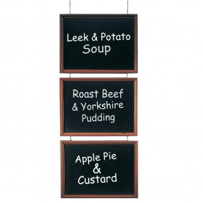 Securit Trio of Hanging Chalkboards