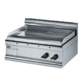 Lincat Silverlink 600 Half Ribbed Dual Zone Electric Griddle GS7/R