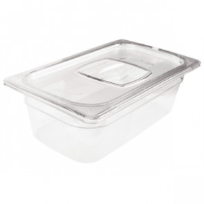 Rubbermaid Polycarbonate 1/3 Gastronorm Container 100mm Clear