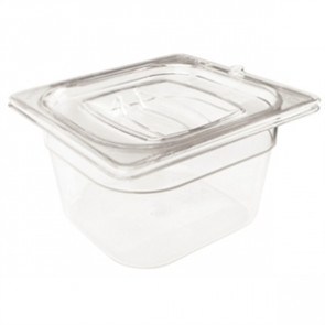 Rubbermaid Polycarbonate 1/6 Gastronorm Container 65mm Clear