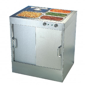 Buffalo Hot Cupboard with Bain Marie Top 30 plates