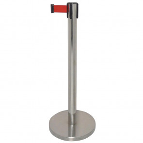 Bolero Polished Red Strap Barrier