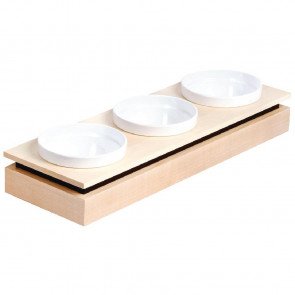 APS Frames Maple Wood Rectangular Small Bowl Base