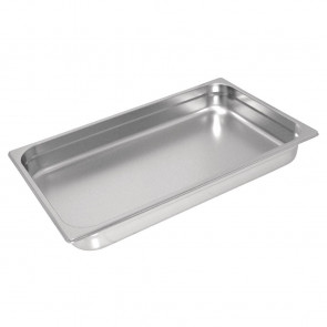 Vogue Heavy Duty Stainless Steel 1/1 Gastronorm Pan 20mm