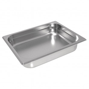 Vogue Heavy Duty Stainless Steel 1/2 Gastronorm Pan 65mm