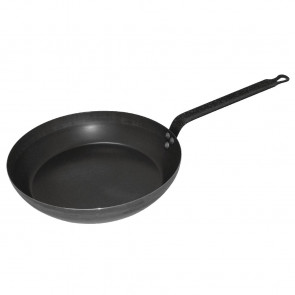 Vogue Black Iron Induction Frying Pan 350mm