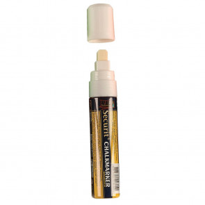 Securit Chalk Markers White Wide Tip
