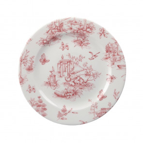 Churchill Vintage Prints Tea Plates Cranberry Toile Print 210mm