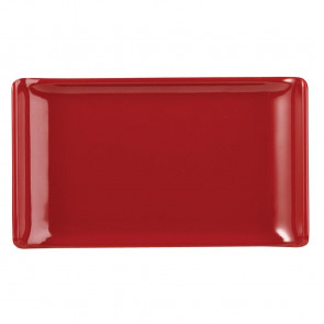 Alchemy Buffet Red Melamine Rectangular Trays 170x 100mm