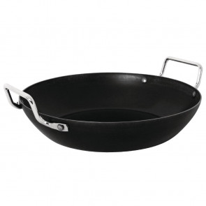 Vogue Black Iron Paella Pan 508mm