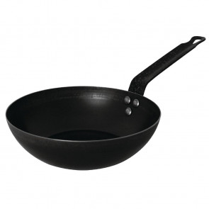 Vogue Black Iron Wok 200mm