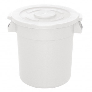 Vogue White Round Container Bin 76Ltr