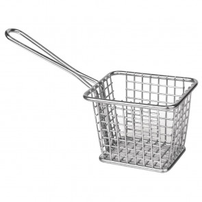 Olympia Chip basket Square with handle  Small