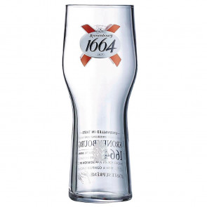 Arcoroc Kronenbourg 1664 Beer Glasses 570ml CE Marked