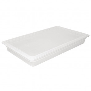 Vogue Polypropylene 1/1 Gastronorm Container with Lid 150mm