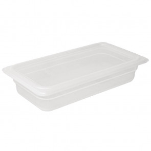 Vogue Polypropylene 1/3 Gastronorm Container with Lid 200mm