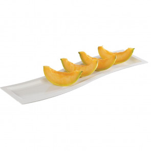 APS Wave Melamine Platter White GN 2/4