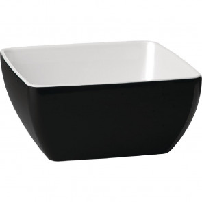 APS Pure Two Tone Bowl Melamine Black And  White 90x 90mm