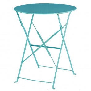 Bolero Seaside Blue Pavement Style Steel Table 595mm