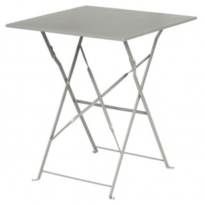 Bolero Grey Square Pavement Style Steel Table