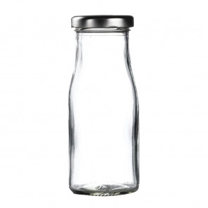 Silver Cap for Mini Milk Bottles