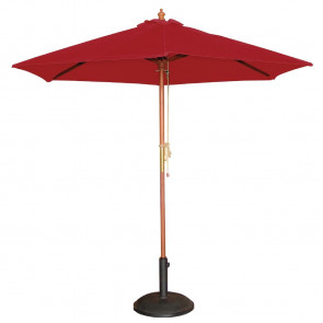 Bolero Round Parasol 2.5m Diameter Red