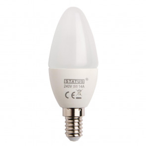 Status LED Candle Bulb SMALL Edison Screw 5W