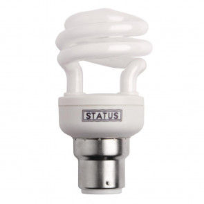 Status CFL Low Energy Mini Spiral BULB 9W Bayonet