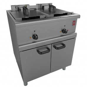 Falcon 350 Series Freestanding Twin Pan Four Basket Electric Fryer E350/37